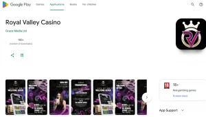 Royal Valley Casino Android app listing on Google Play by Grace Media Ltd